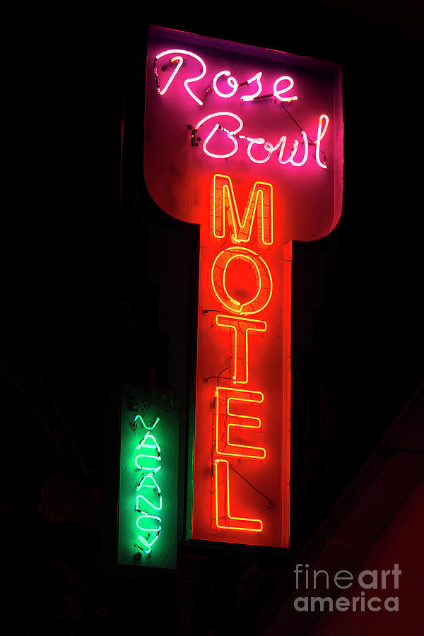 Rose Bowl Motel Photograph by Lenore Locken