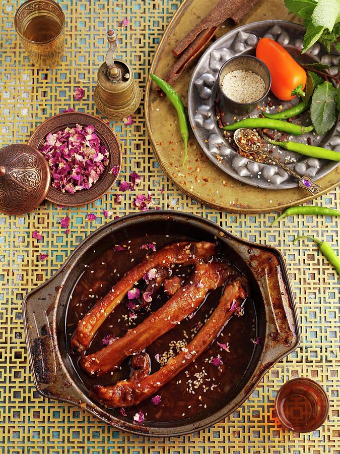 Rose Chilli Ribs north Africa Photograph by Ian Garlick