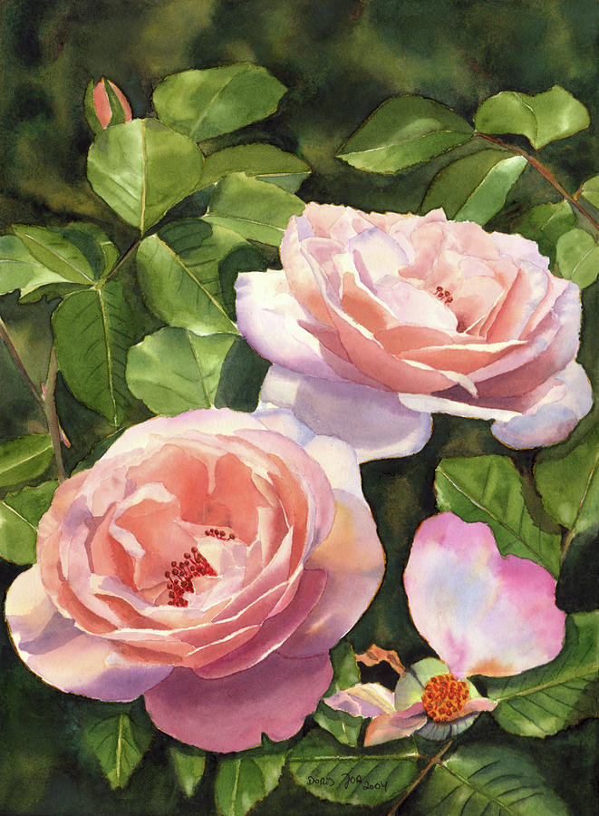 Rose Painting - Rose Clair Renaissance IIi by Doris Joa