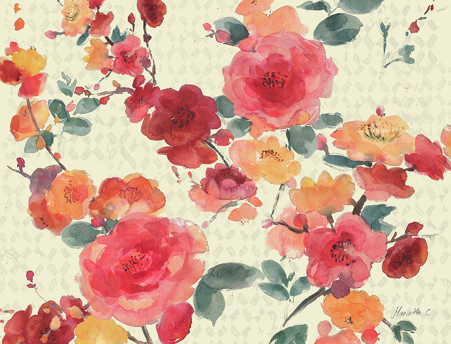 Flower Mixed Media - Rose Dust by Marietta Cohen Art And Design
