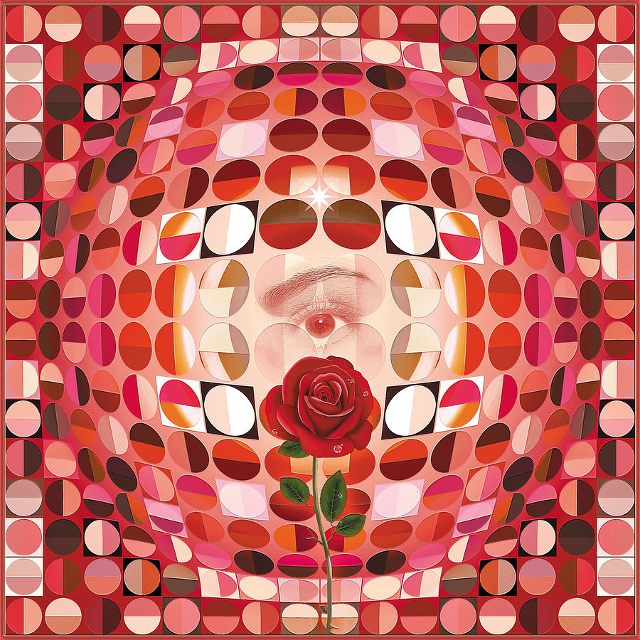 Rose Eye Digital Art by Harald Dastis