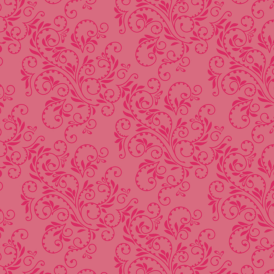 Rose Fern pattern Digital Art by Garden Gate magazine