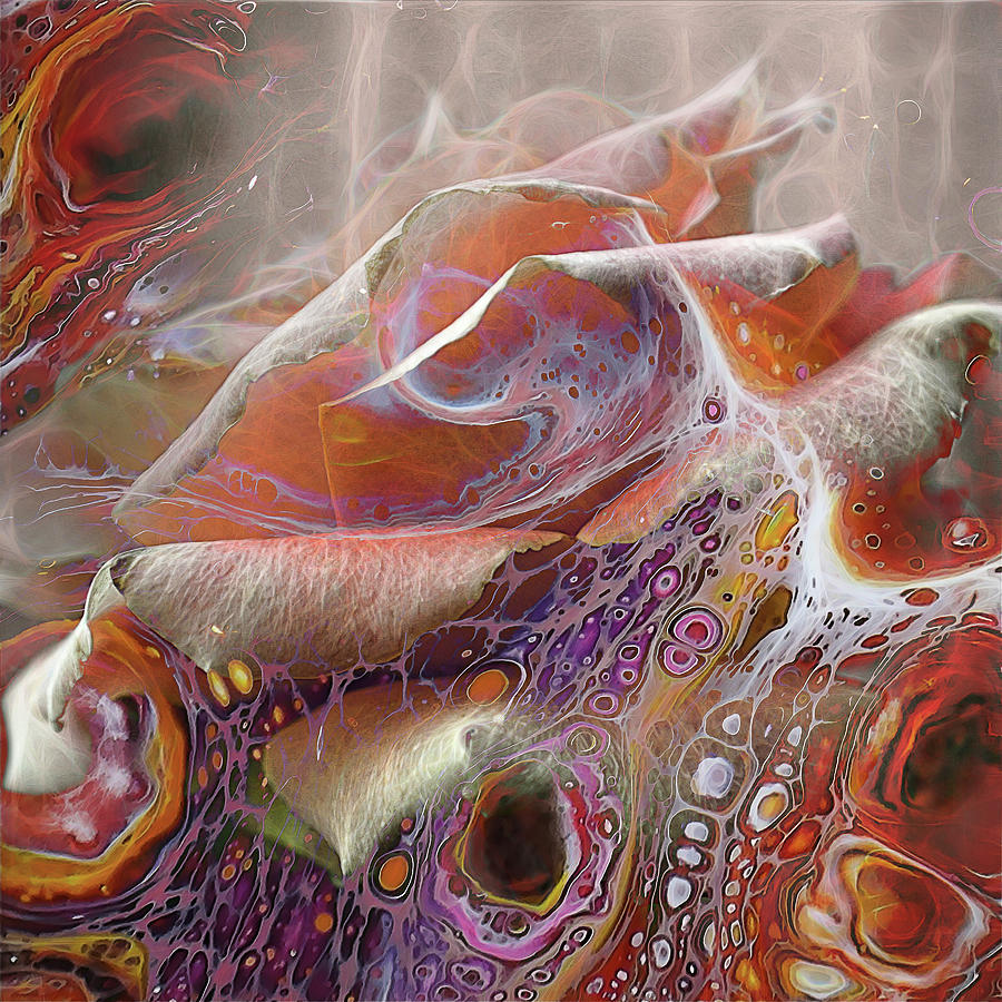 Rose in Turmoil Digital Art by DonaRose