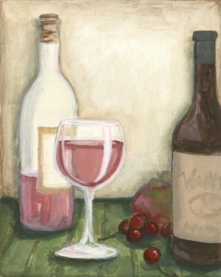 Wine Painting - Rose by Megan Meagher