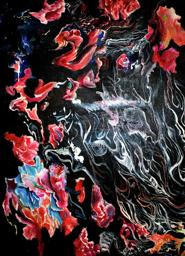 Rose Melt Painting by Medea Ioseliani