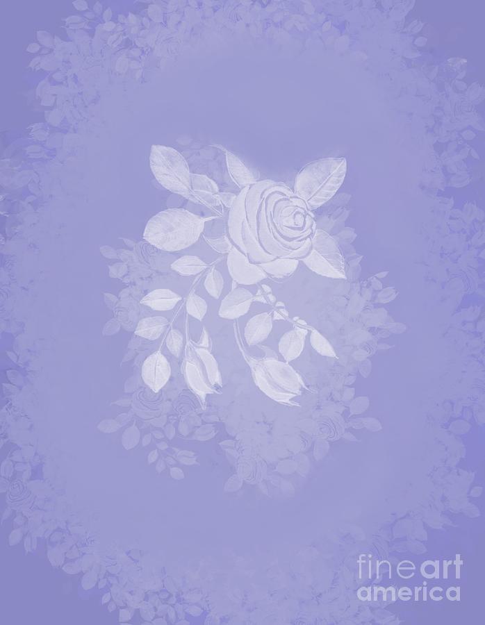 Rose Motif Lavender Digital Art by Delynn Addams