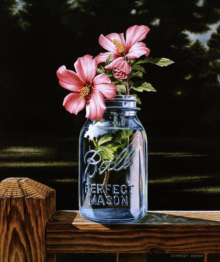 Flower Painting - Rose Of Sharon by Dempsey Essick