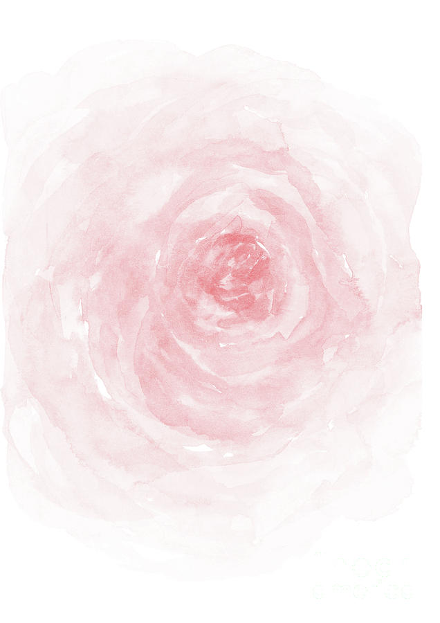 Rose Pink Flower Watercolor Painting Painting by Joanna Szmerdt - Pixels