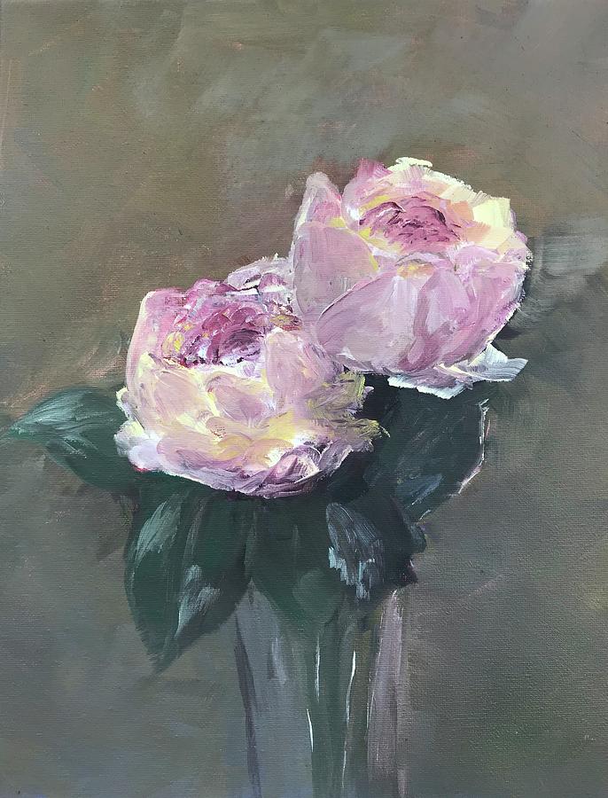Rose Study - 11 X 14 Oil on Canvas by Hyacinth Paul Painting by Hyacinth Paul