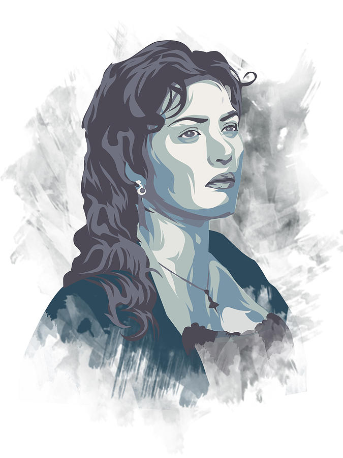 Titanic Movie Digital Art - Rose Titanic vector blue by Guruh Tri