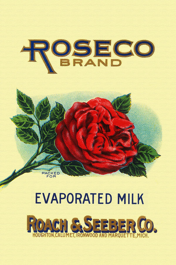 Roseco Brand Evaporated Milk Painting by Unknown