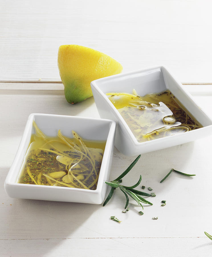 Rosemary And Lemon Grill Marinade With Garlic And Oil Photograph by Teubner Foodfoto