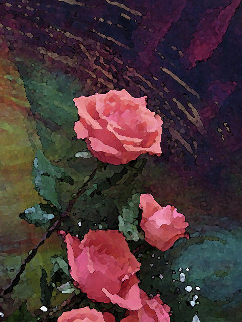 Roses 1010 Mixed Media by Corinne Carroll