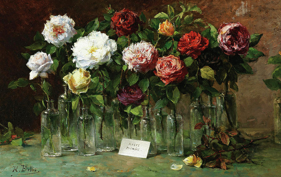 Rose Painting - Roses by Hubert Bellis