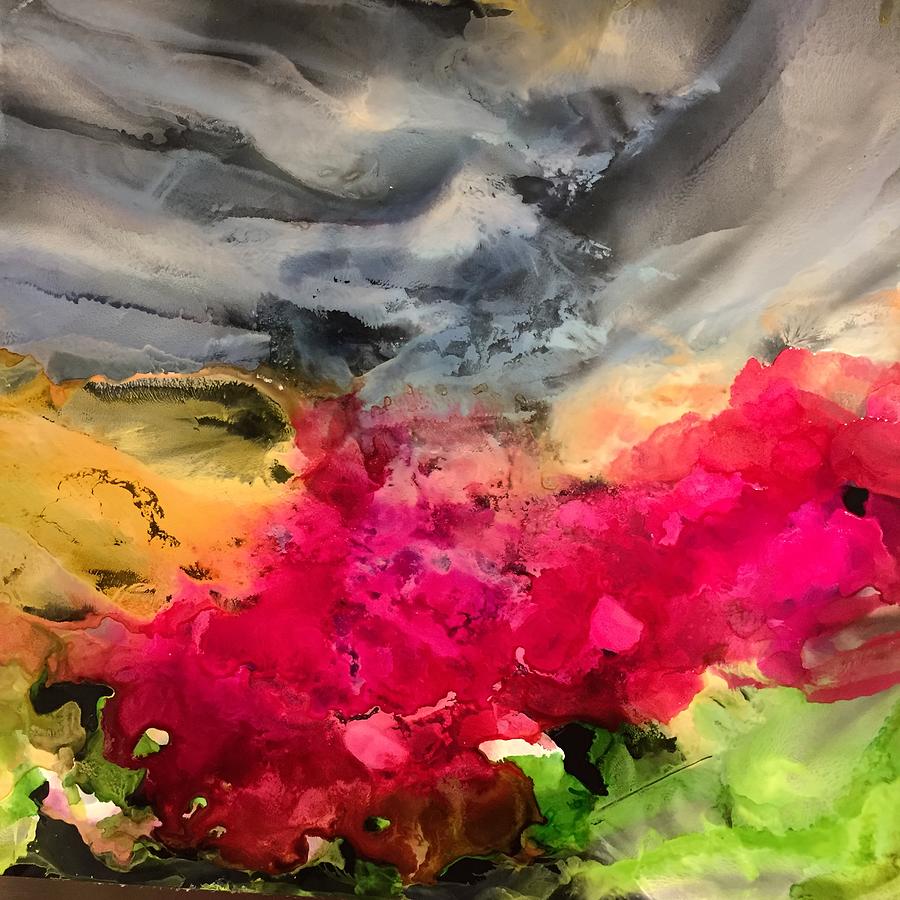 Roses In The Storm Painting by Bonny Butler