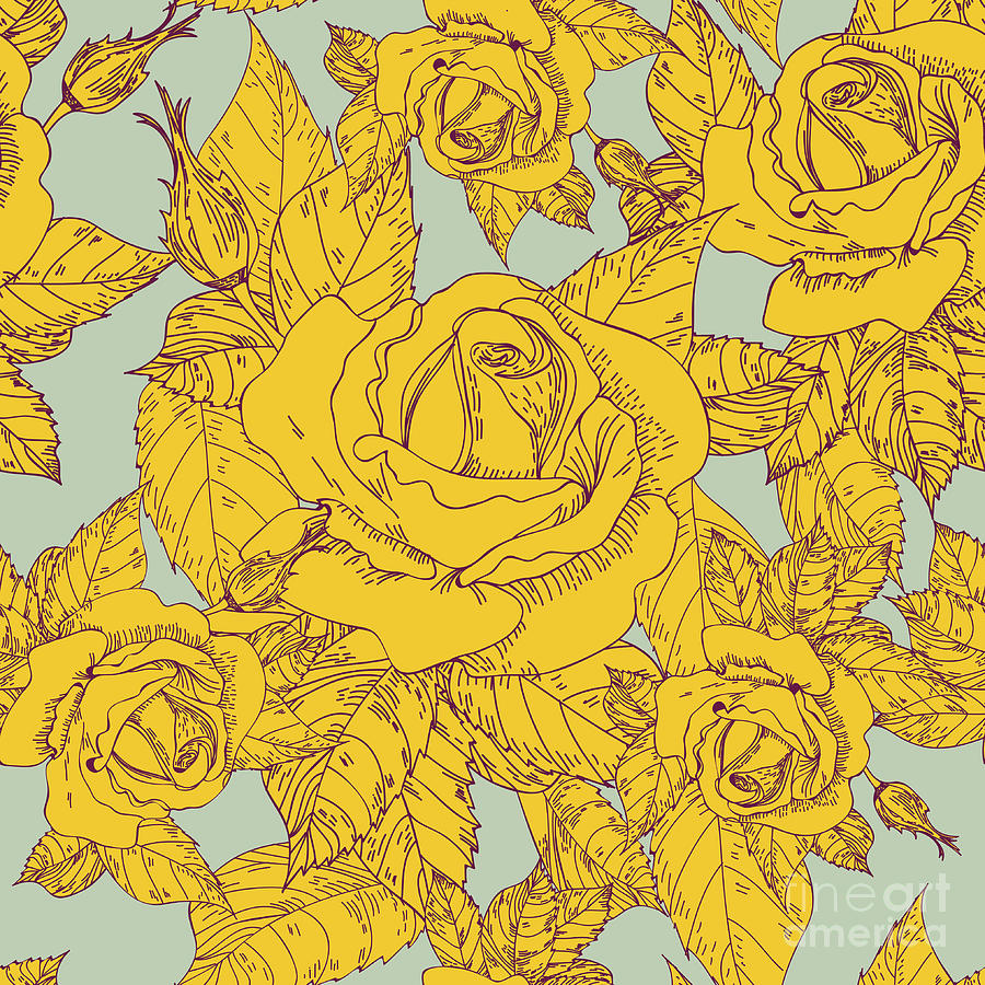 Roses Texture Digital Art by Suriko