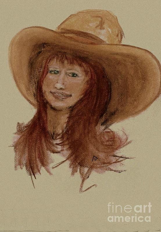 Old Time Drawing - Rosie was a Good ole Girl by Susan Gahr