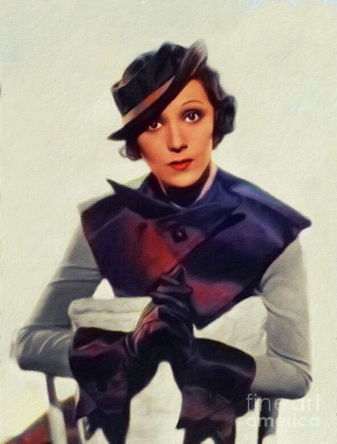 Rosita Moreno, Vintage Actress Painting
