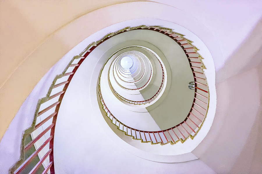Rosy Stairs Photograph by Elias Pentikis