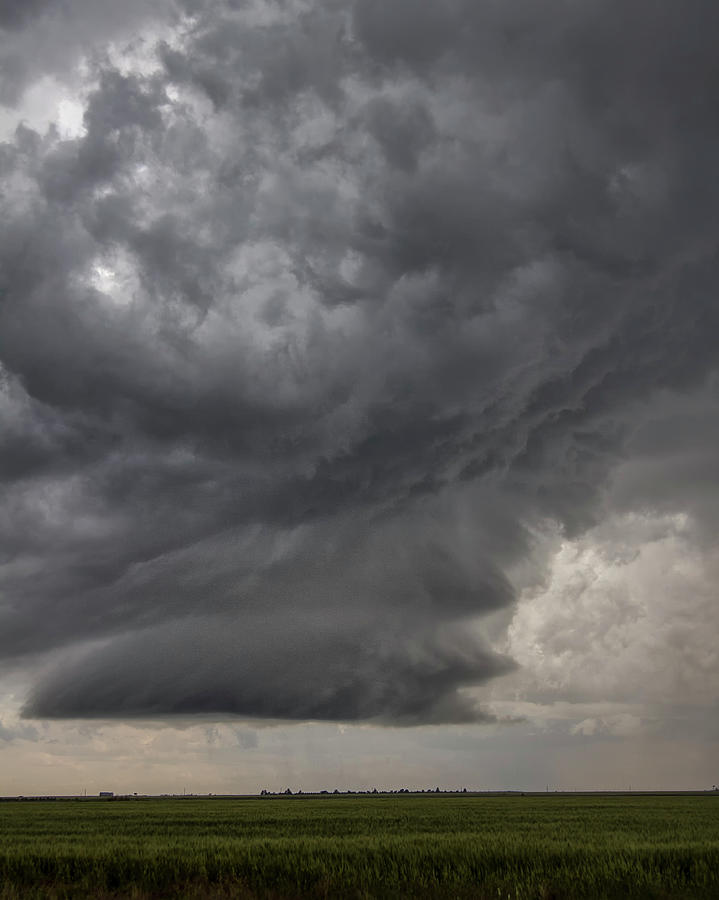 Rotating Supercell Clouds Over Field Digital Art by Jason Persoff ...