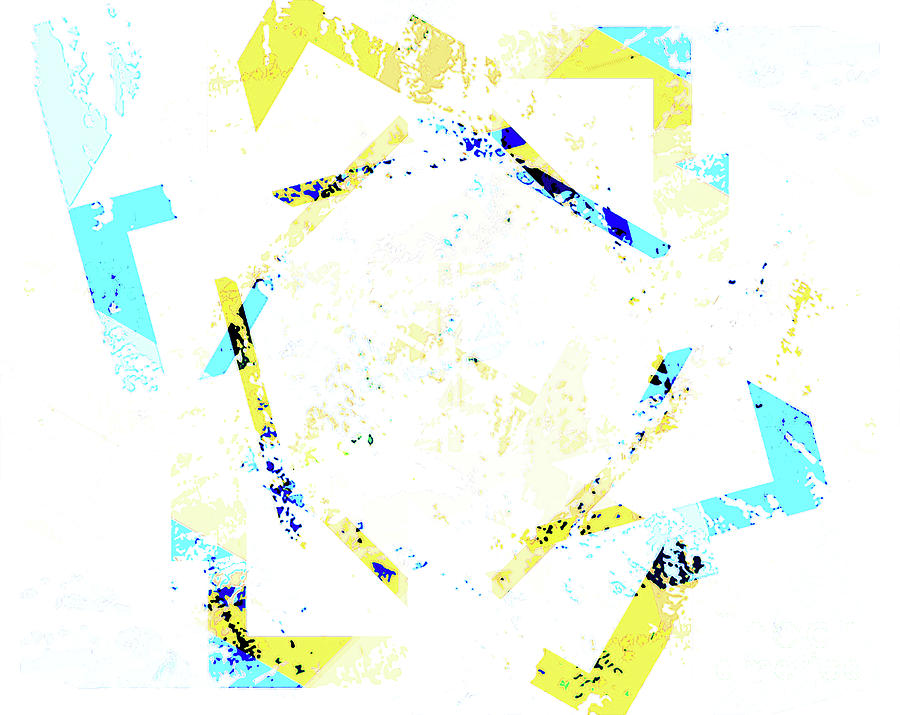 Pattern Digital Art - Rotating Triangles Divided by Poster Book Pattern Digital Art - Rotating Triangles Divided by Poster Book