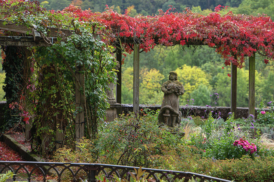 Rothenburg Castle Garden Photograph by Jenny Rainbow