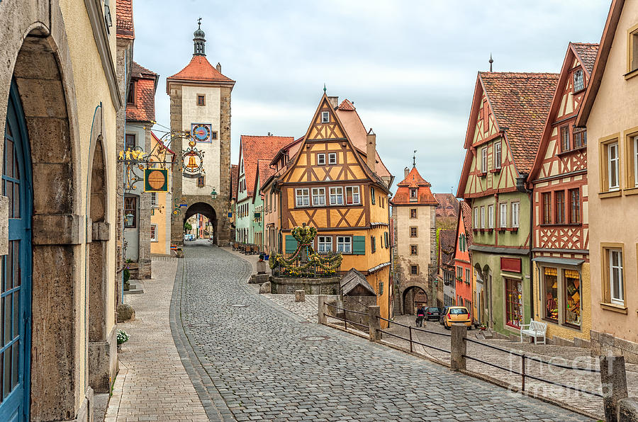 German Photograph - Rothenburg Ob Der Tauber, Famous by Boris Stroujko German Photograph - Rothenburg Ob Der Tauber, Famous by Boris Stroujko