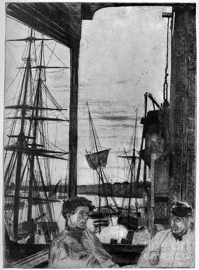 Rotherhithe, 1860 1904.artist James Drawing by Print Collector