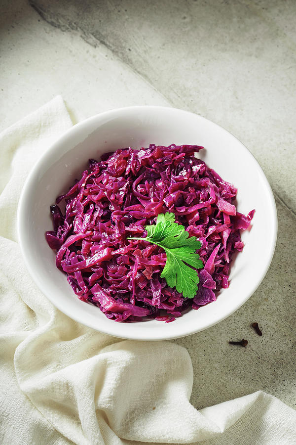 Rotkohl - Traditional Sweet And Sour Geman Red Cabbage Photograph by ...