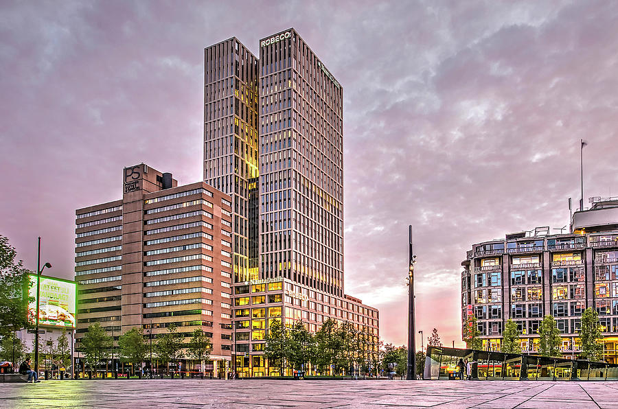 Rotterdam Central District Photograph by Frans Blok