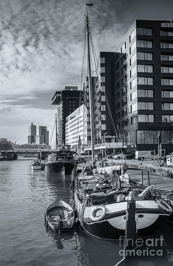 Rotterdam Harbour Cityscape Photograph by Philip Preston