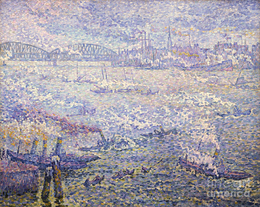 Rotterdam. Les Fumées. Artist Signac Drawing by Heritage Images