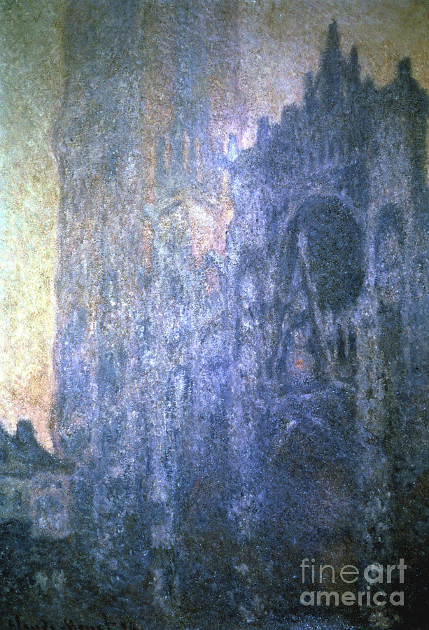 Rouen Cathedral, Early Morning, 1894 Drawing by Print Collector