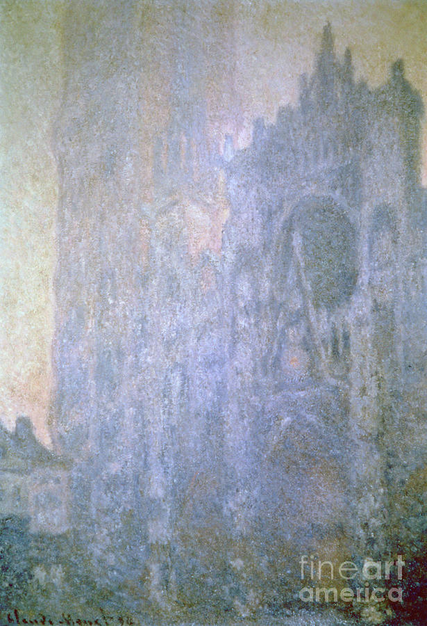 Rouen Cathedral, Early Morning Light Drawing by Print Collector