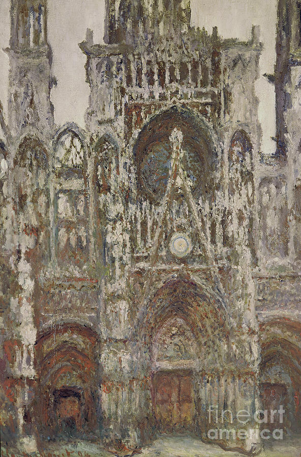 Rouen Cathedral, Evening, Harmony In Brown, 1894 Painting by Claude ...