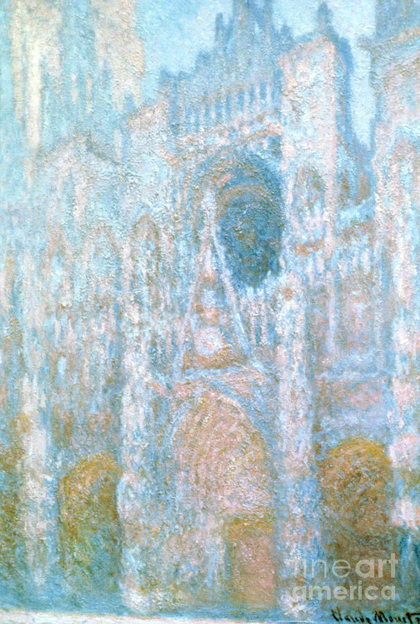 Rouen Cathedral, Sunlight Effect, 1894 Drawing by Print Collector