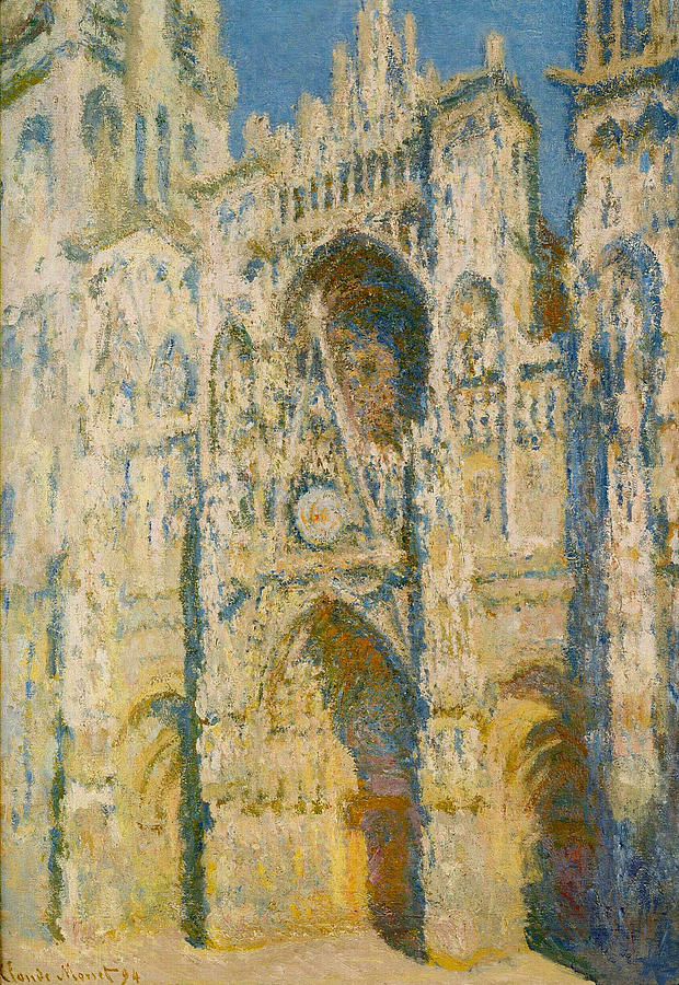 Rouen  Cathedral, The Portal And The Tower D Allban On The Sun, 1894 Painting