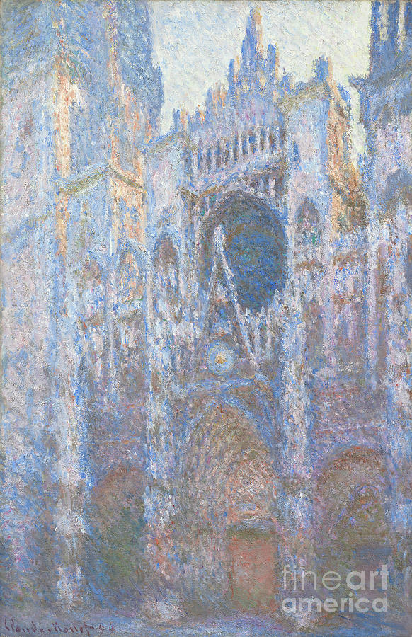 Rouen Cathedral, West Facade, 1894 (oil On Canvas) Painting by Claude Monet