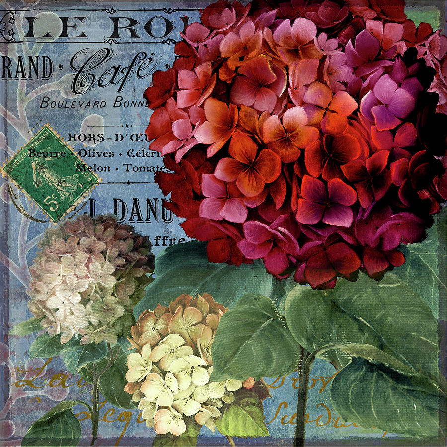 Paris Mixed Media - Rouge From The Garden I by Art Licensing Studio