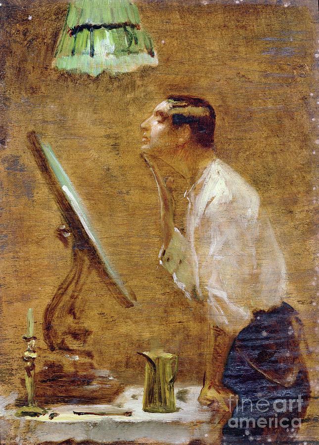 Portrait Painting - Rough, 1915 by Frederick George Swaish