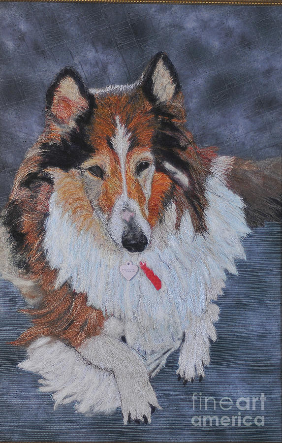 Rough Collie Tapestry - Textile - rough Collie by Dolores Fegan Rough Collie Tapestry - Textile - rough Collie by Dolores Fegan