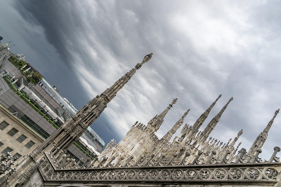 Rough Sky over Milans Cathedral Duomo di Milano by Georgia Mizuleva Rough Sky over Milans Cathedral Duomo di Milano by Georgia Mizuleva