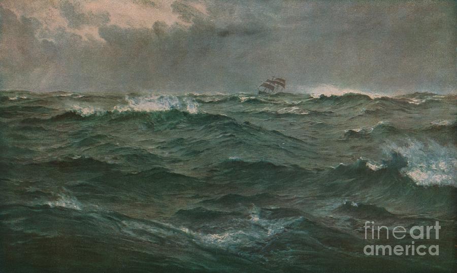 Rough Weather In The Mediterranean Drawing by Print Collector