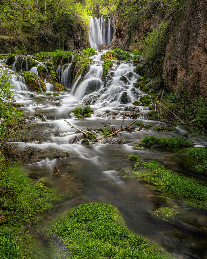 Roughlock Falls Photograph by Angela Moyer