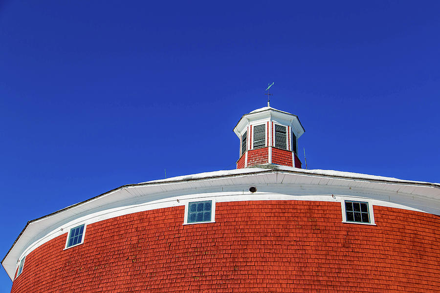Round Barn Looking Up Photograph by Tim Kirchoff