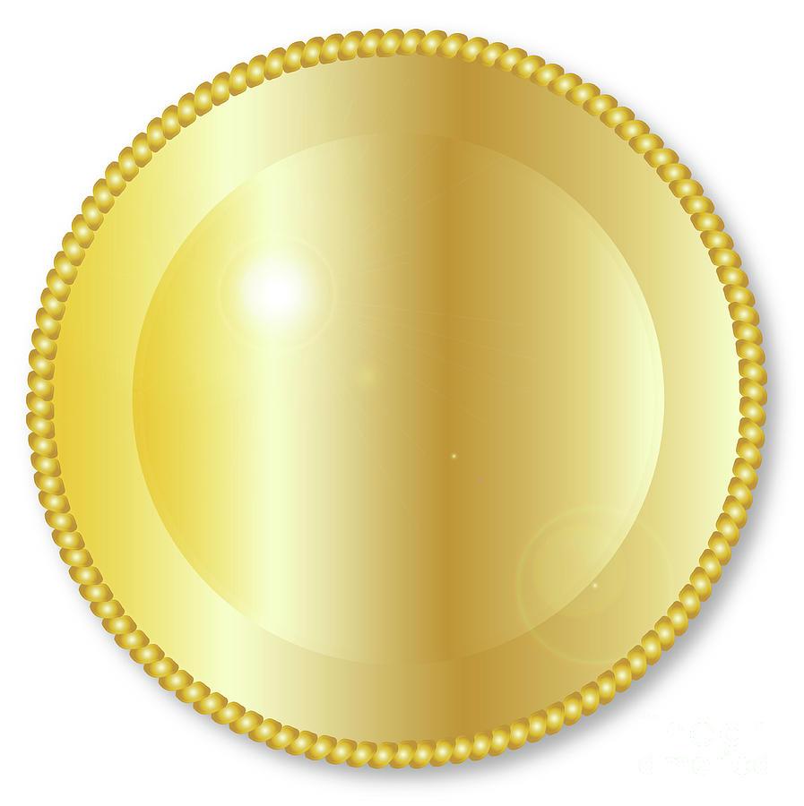 Round Golden Background Digital Art by Bigalbaloo Stock - Fine Art America