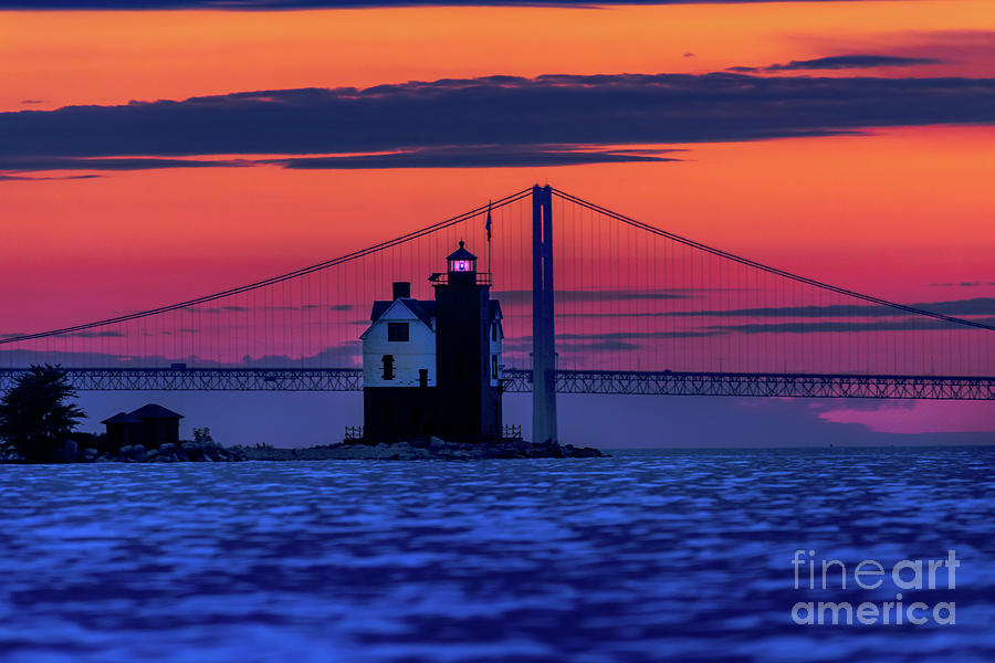 Round Island Lighthouse Sunset -5468 Photograph by Norris Seward