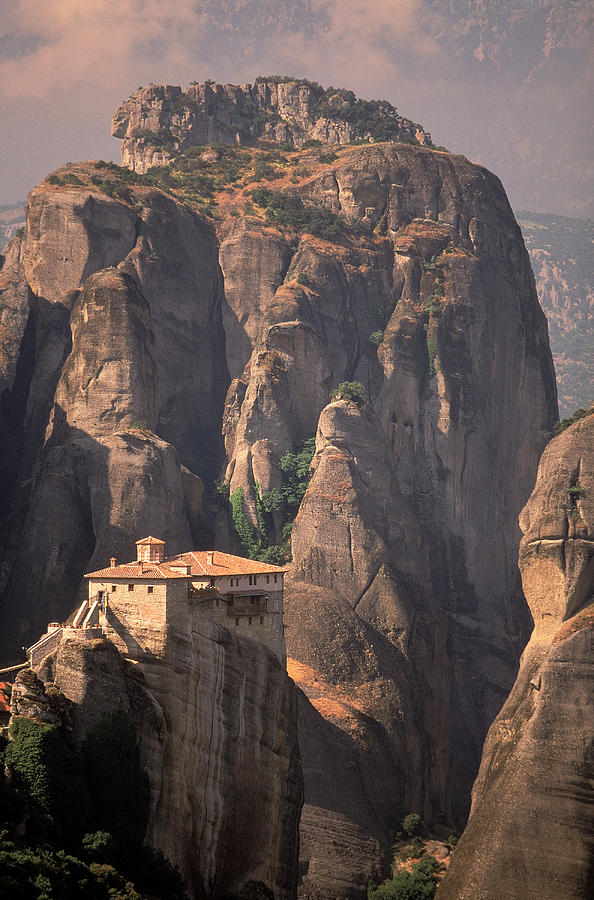Roussanou Monastery, Meteora, Greece Photograph by Walter Bibikow