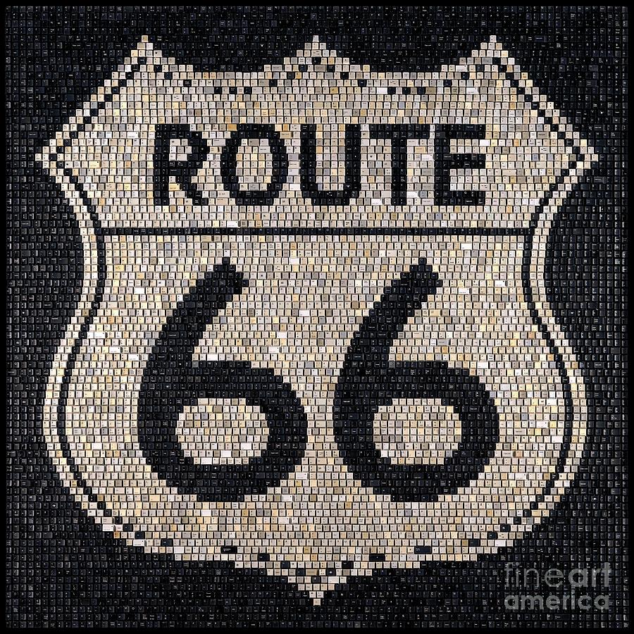 Route 66 Mixed Media by Doug Powell