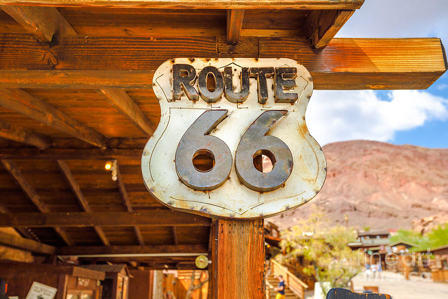 Route 66 in Calico Photograph by Benny Marty